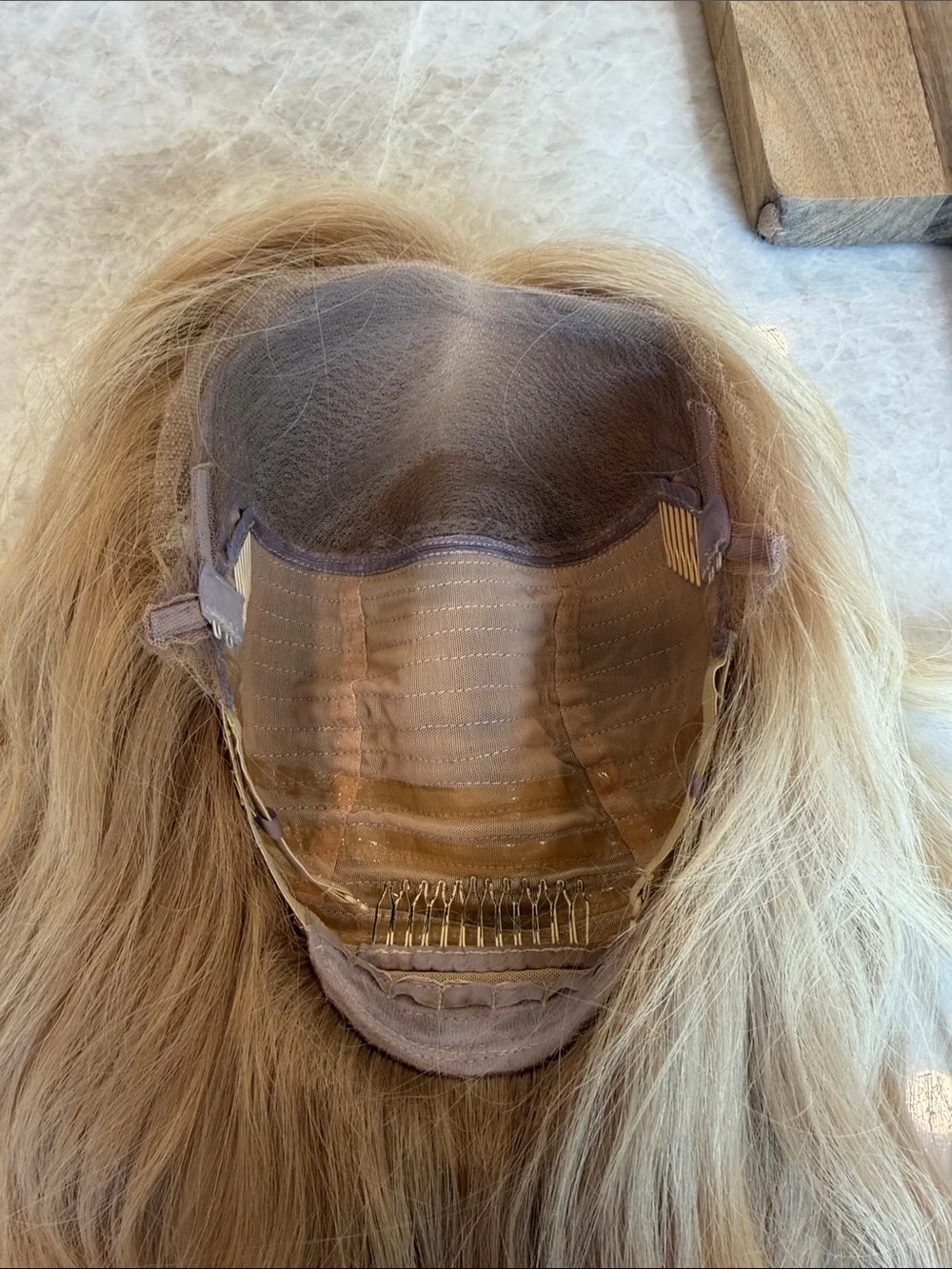 HAIRALICIOUS | Blonde lace front wig - “ROMEE STRIJD” (mid-length) | Size: Small